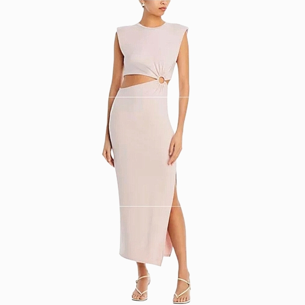 FORE‎ CUTOUT MIDI DRESS XS